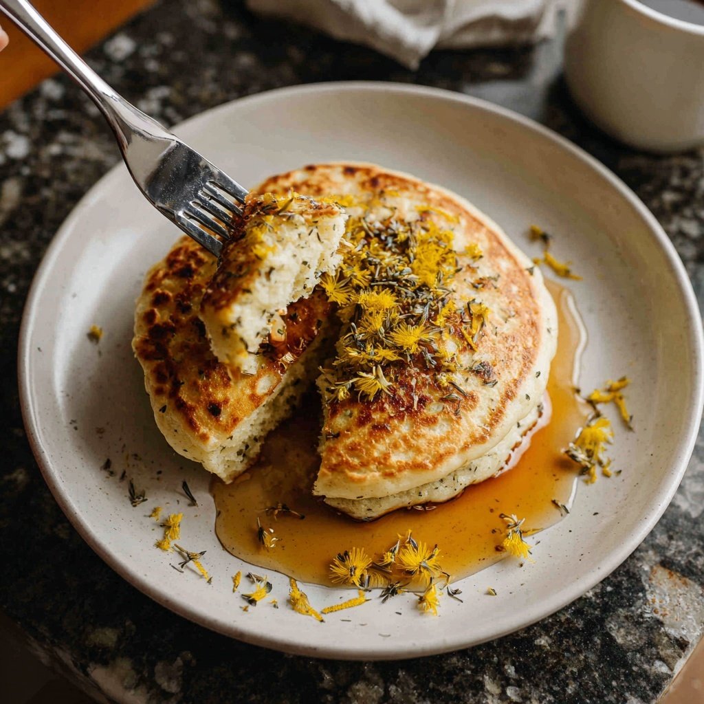 Fluffy Dandelion Pancake Perfection