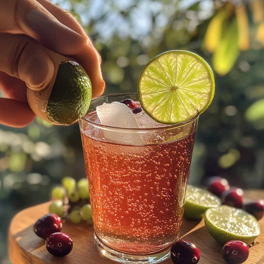 Holiday Cocktail Spiced Cranberry Paloma