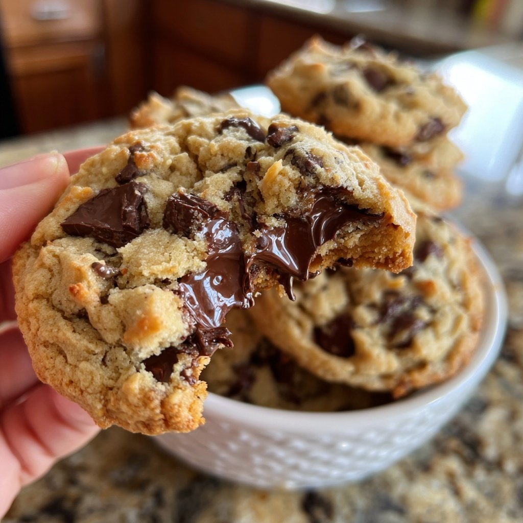 One-Bowl No-Chill Chocolate Chip Cookies​