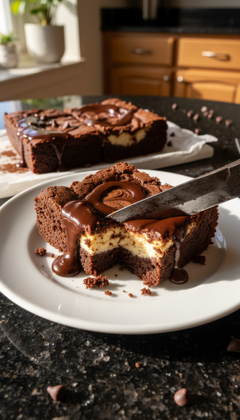 Luscious Chocolate Cheesecake Brownies