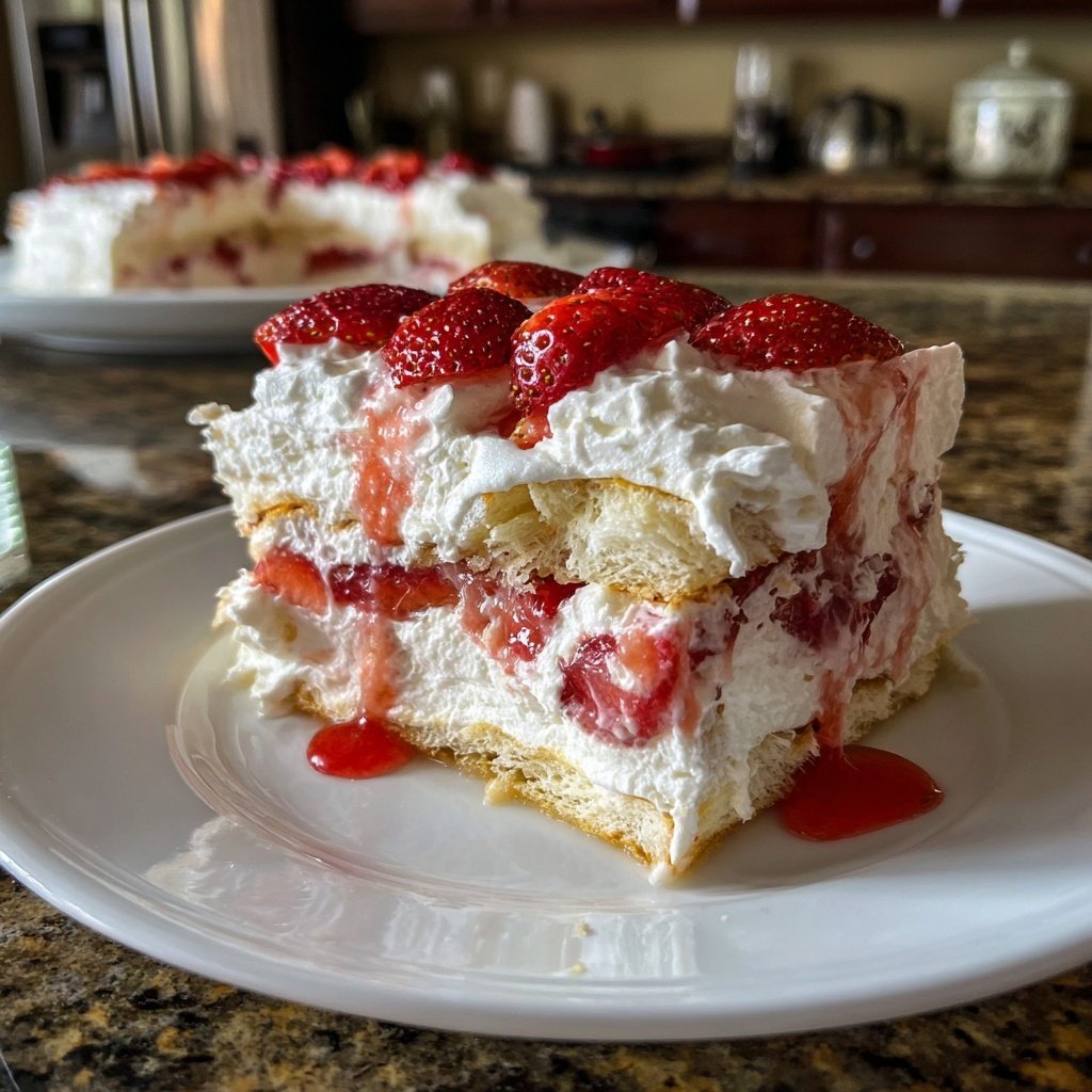 Strawberry Shortcake Icebox Cake