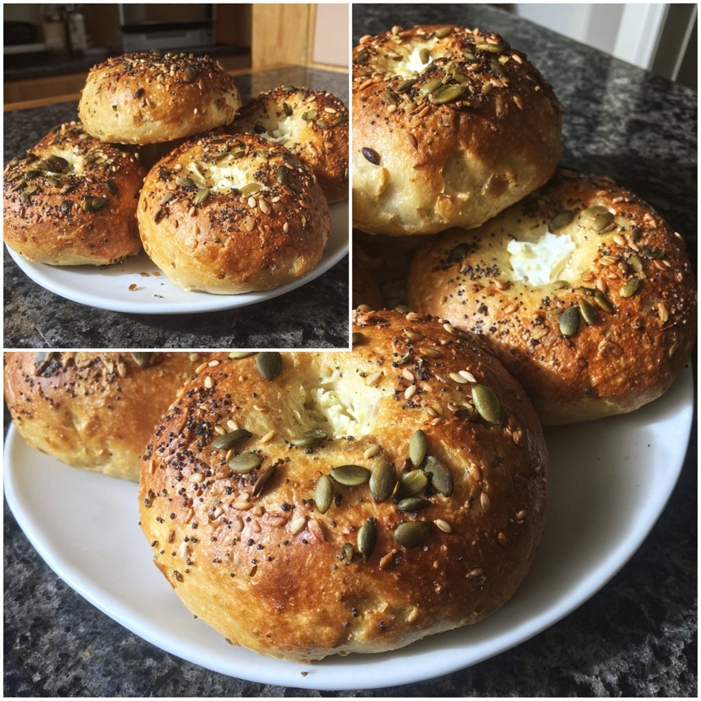 Protein Bagels with Pumpkin Spice Flavor