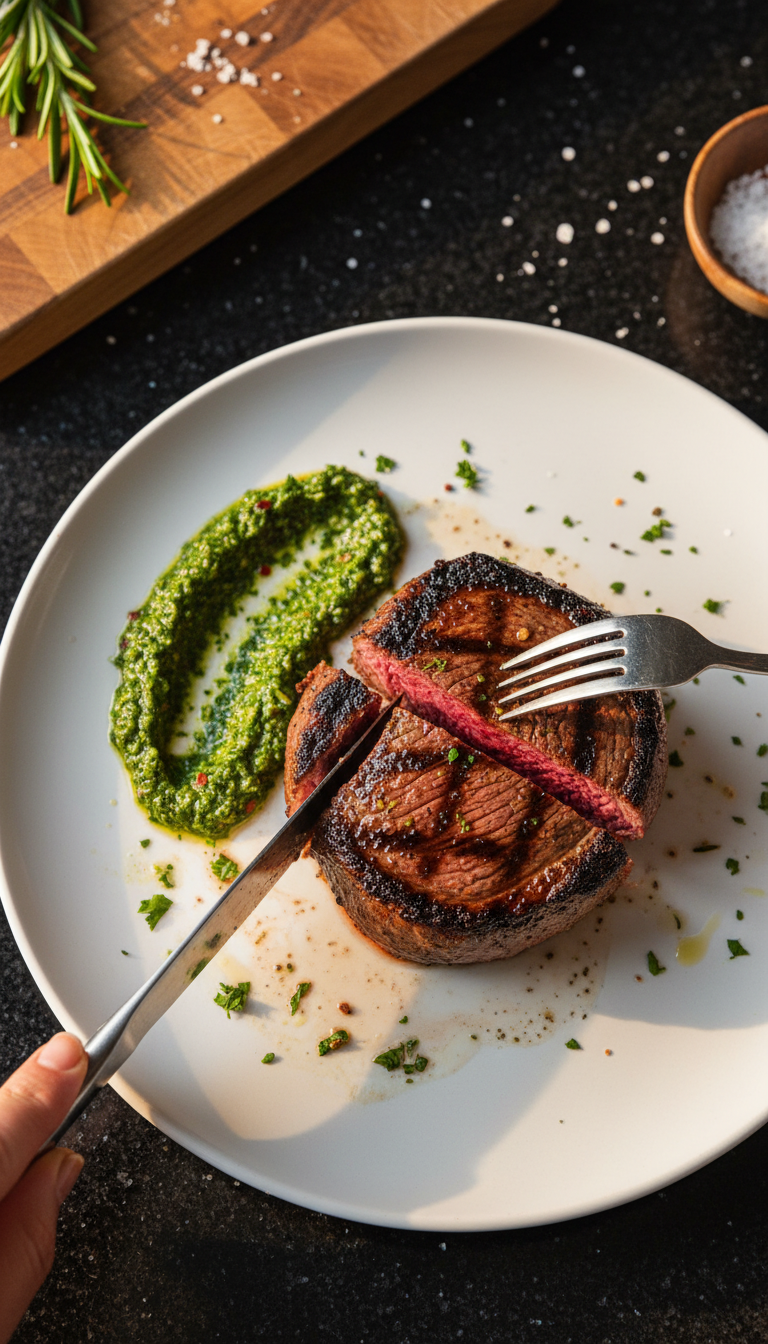 Filet Mignon with Chimichurri