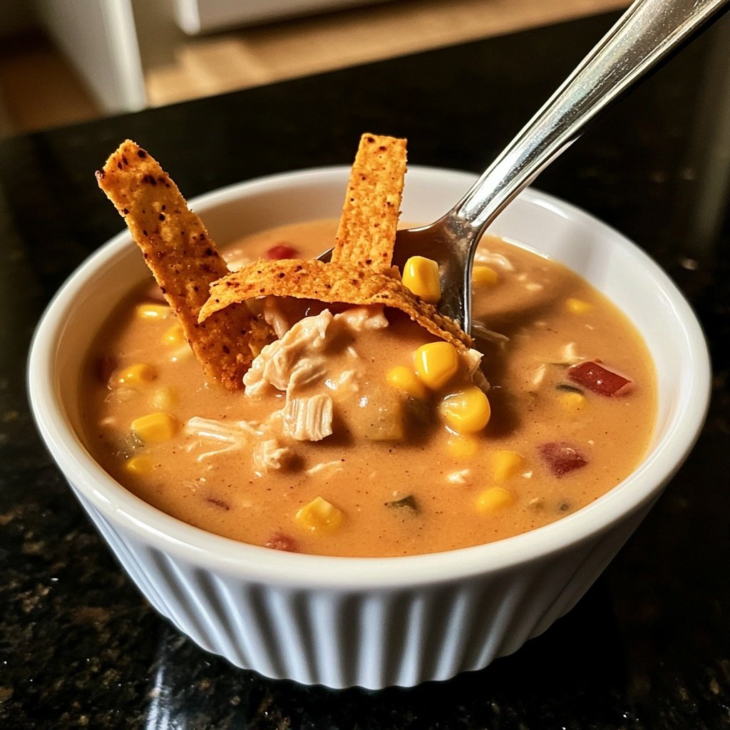 Creamy Chicken Tortilla Soup