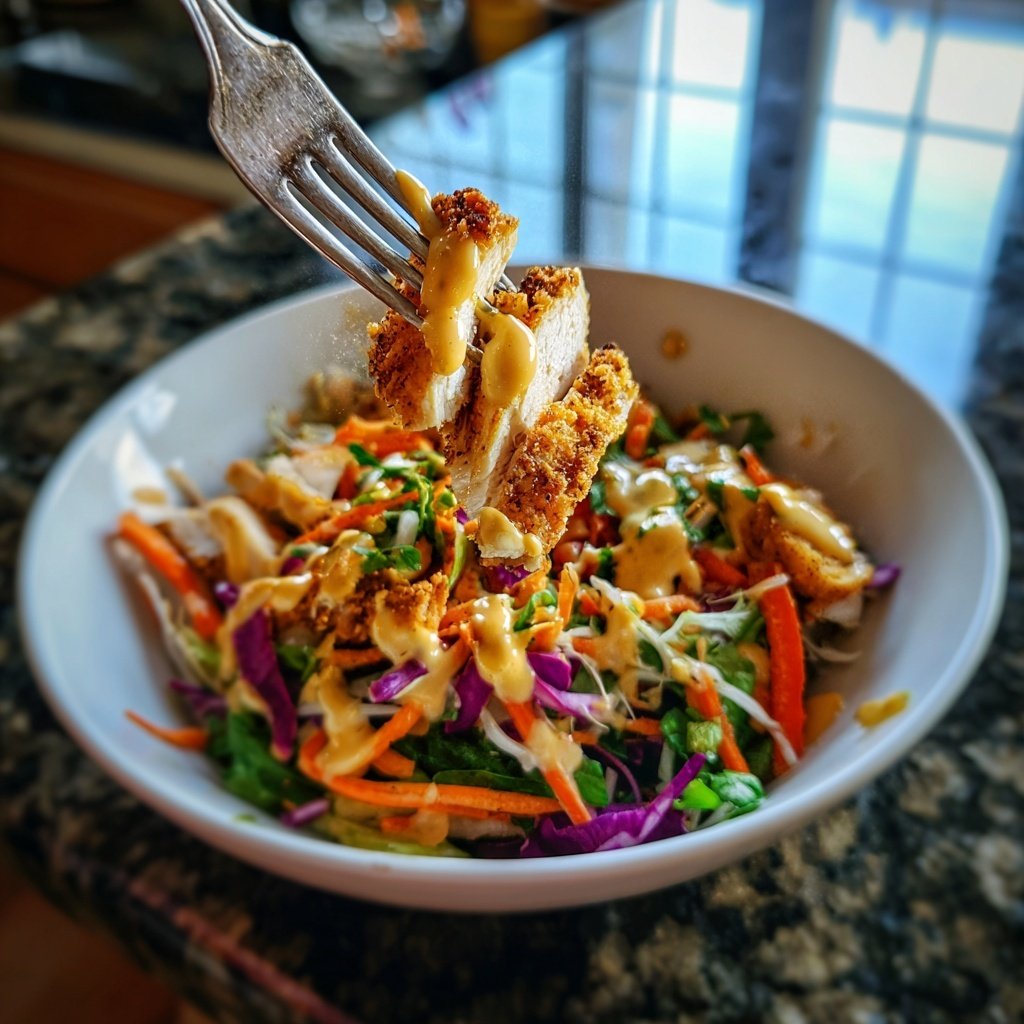 Thai Chicken Salad with Peanut Dressing