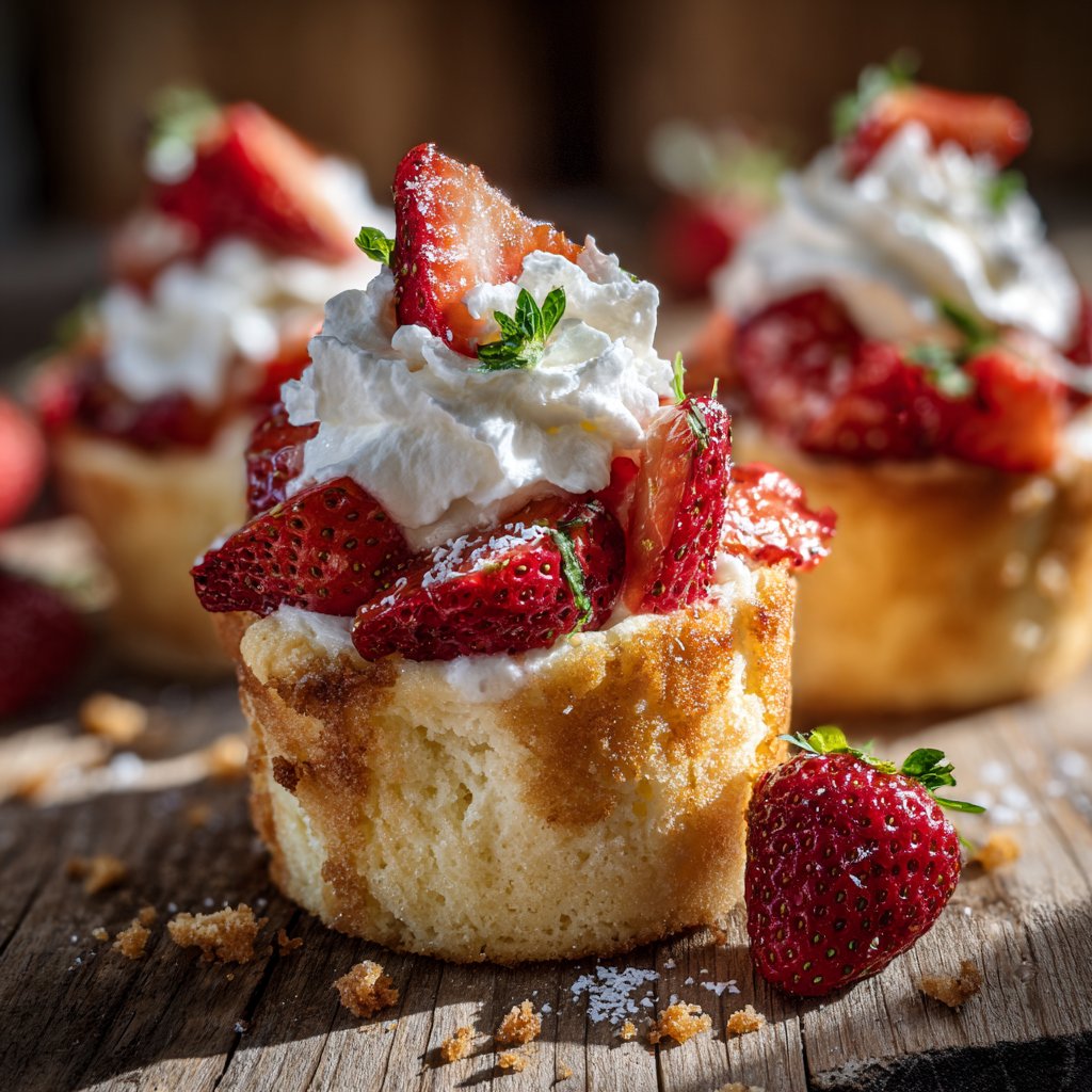 Strawberry Shortcake Cottage Cheese Cups