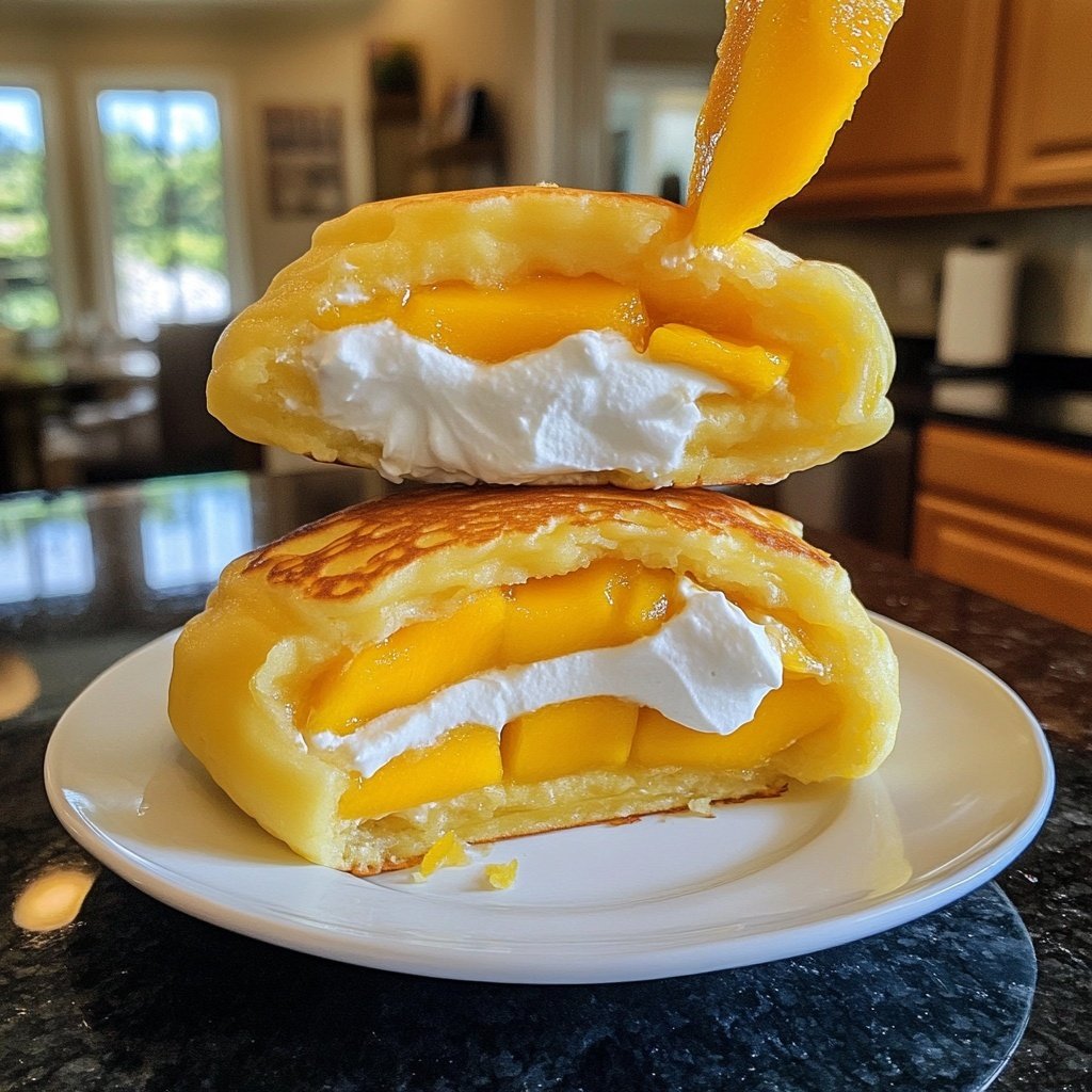 Hong Kong-Style Mango Pancakes