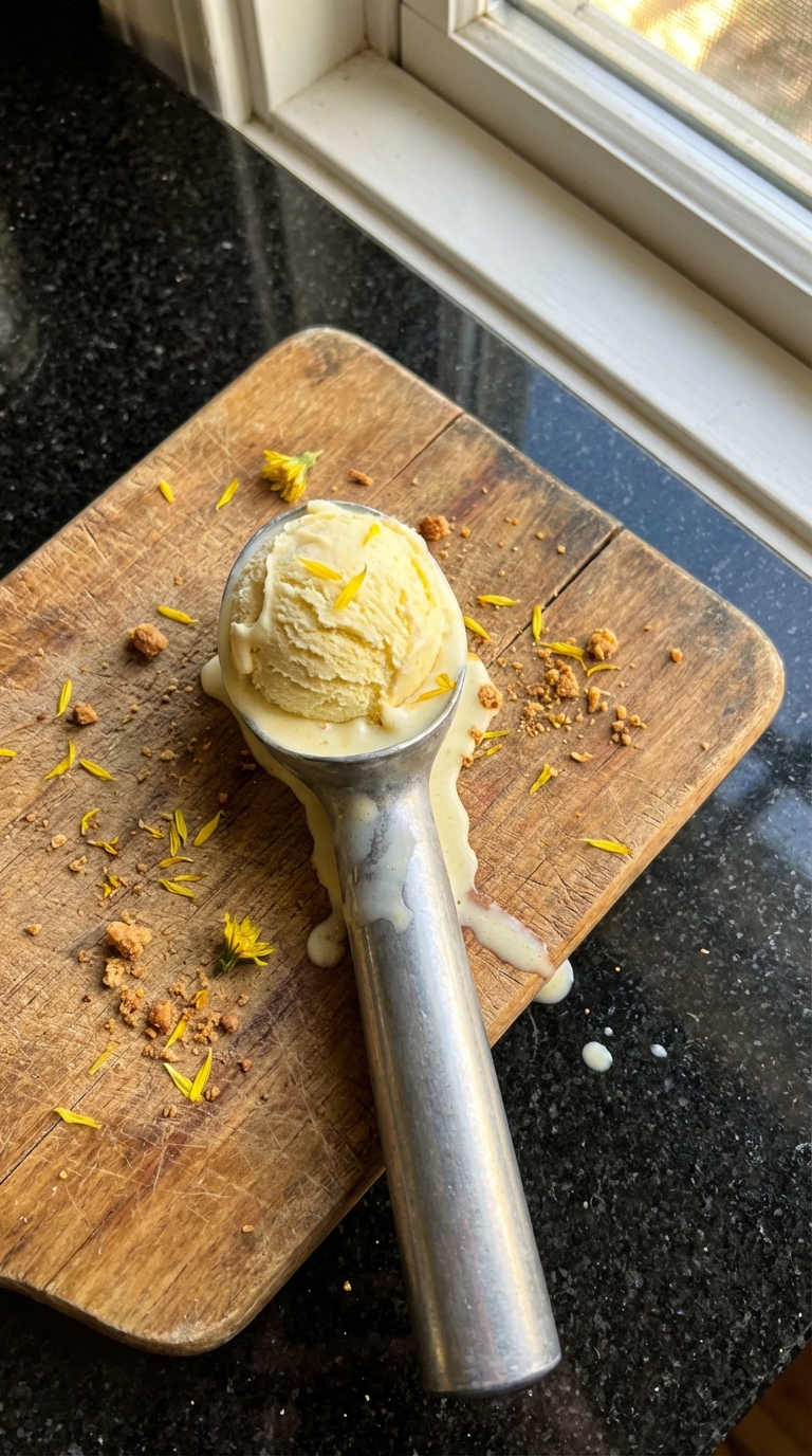 Floral Dandelion Ice Cream