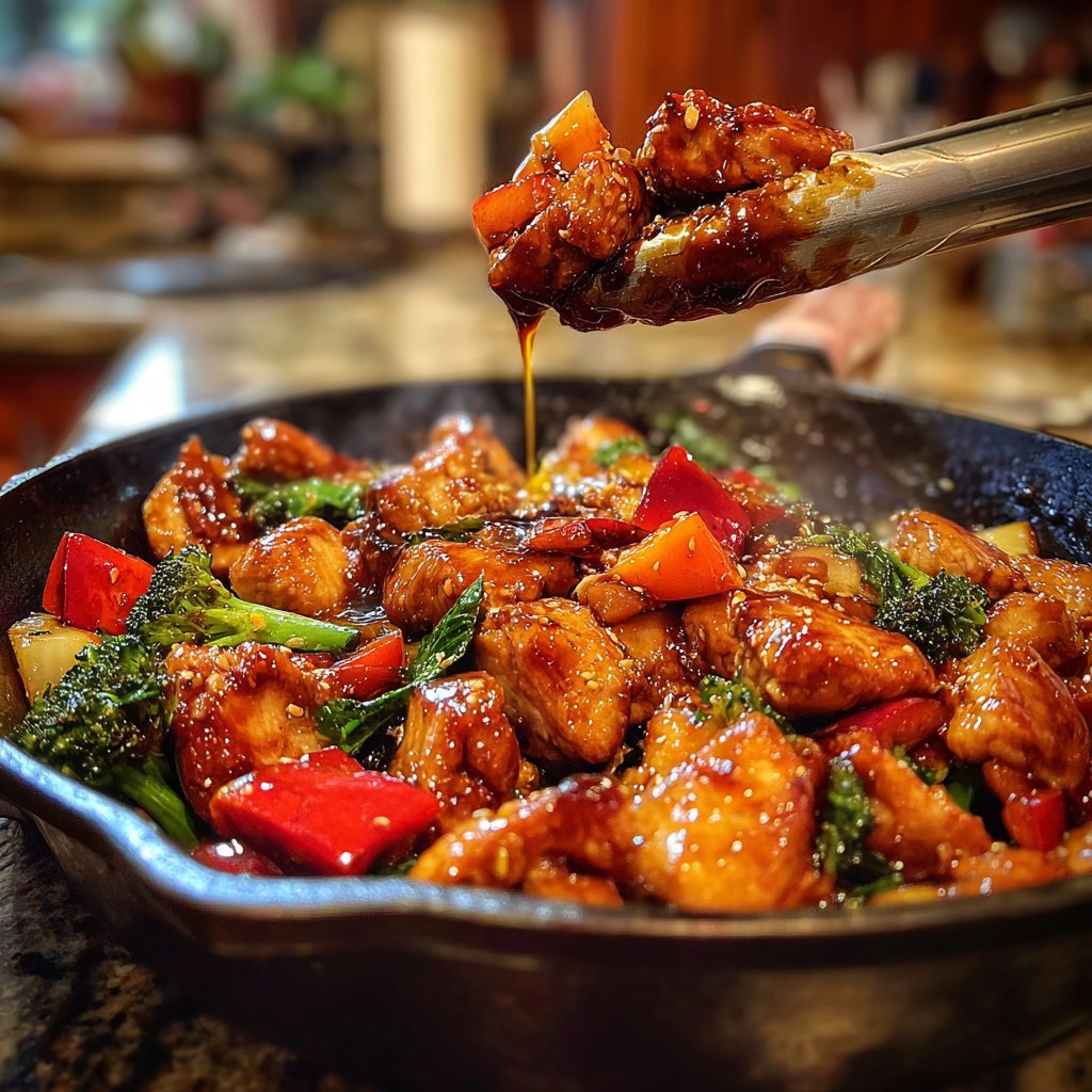 Honey Garlic Chicken Skillet