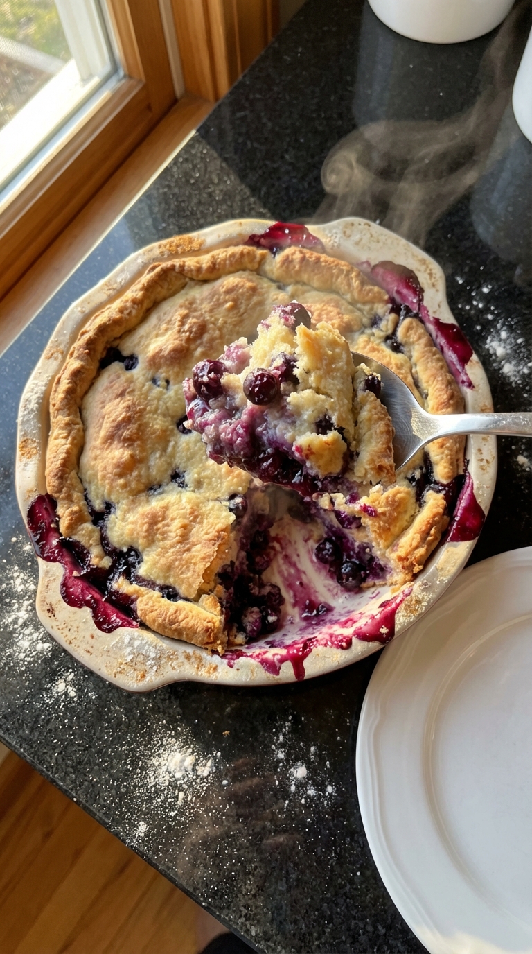 Blueberry Grunt in Sourdough