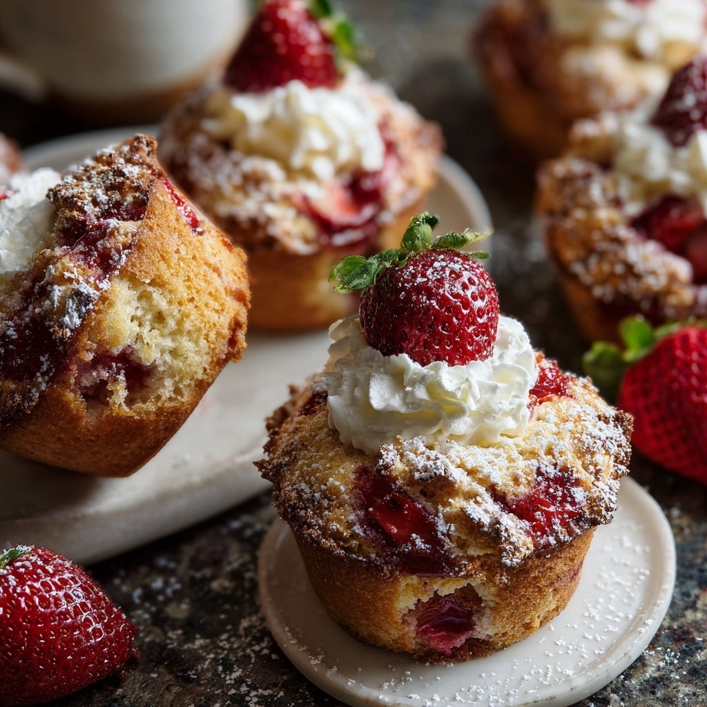 Strawberry Shortcake Muffins