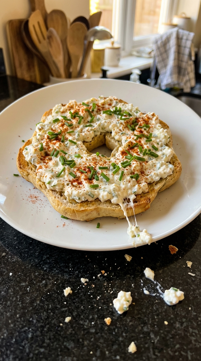 Herbed Cottage Cheese Bagel Treat