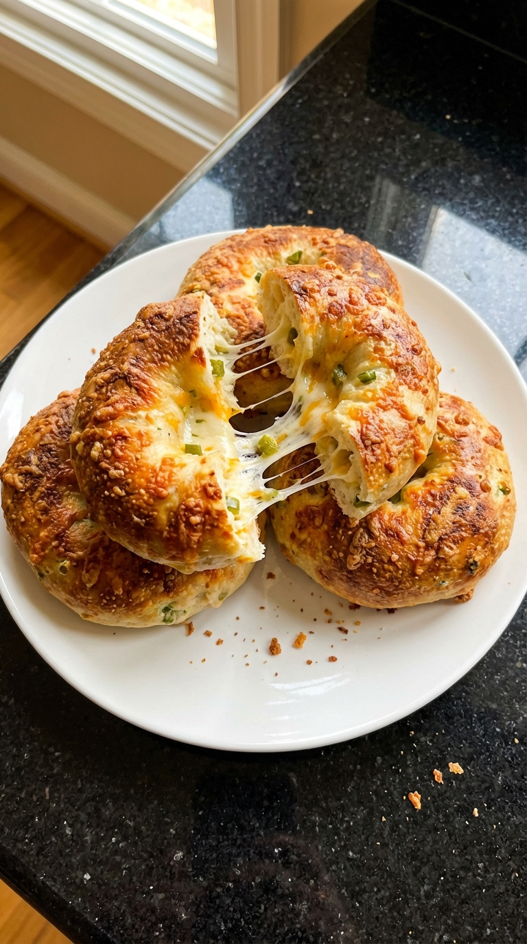 Pepper Jack Cottage Bagels