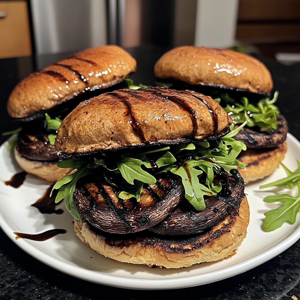 Balsamic Portobello Burgers
