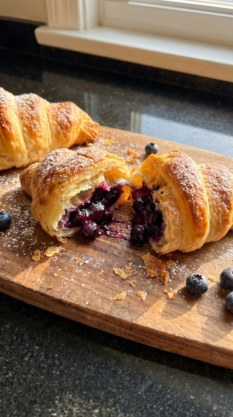 Bushel of Blueberry Croissants