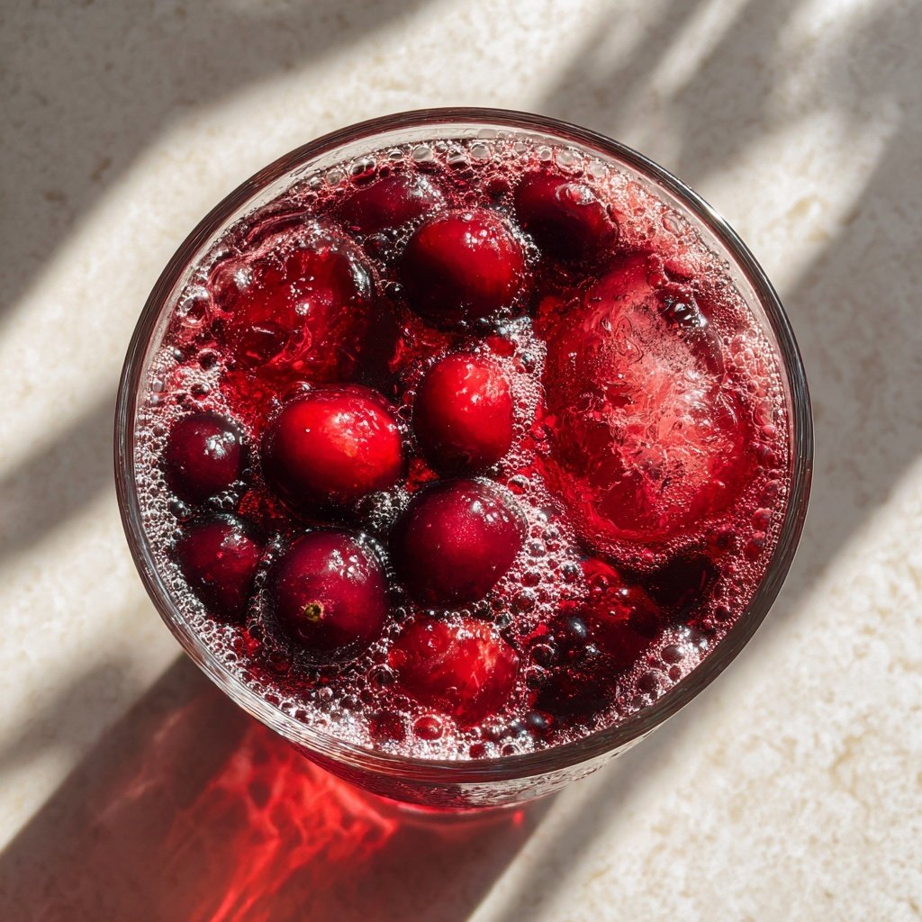 Cranberry Vanilla Frost Fizz