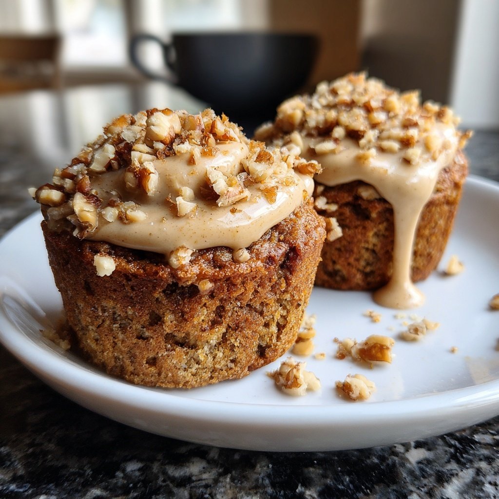 Nutty Banana Bread Cupcakes