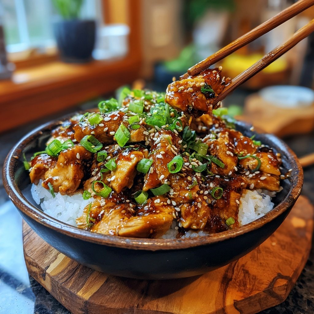 High Protein Teriyaki Chicken Bowl