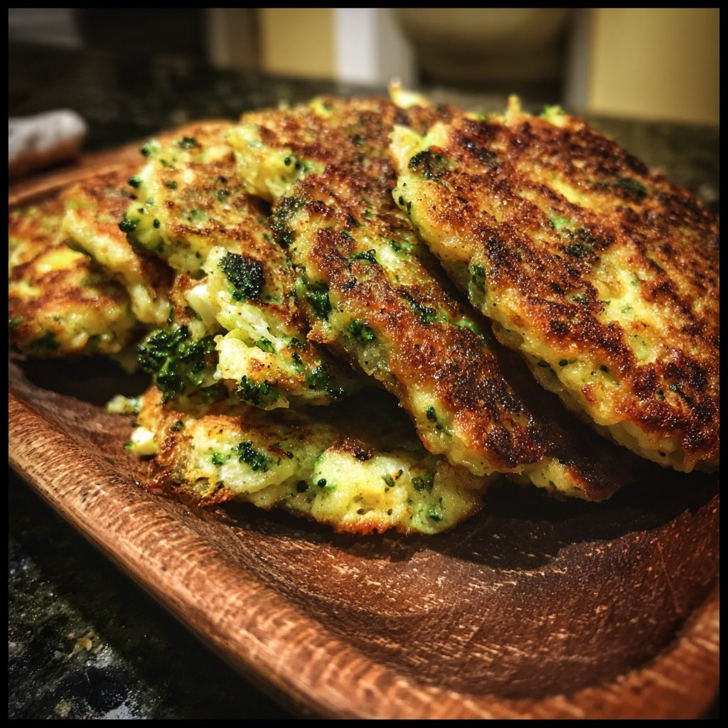 Crispy Broccoli Apple Pancakes