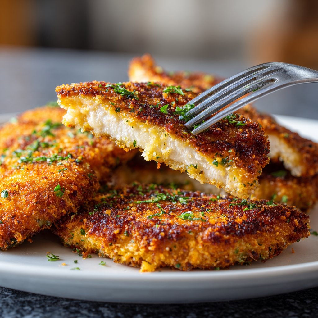 Crispy Parmesan Chicken Cutlets