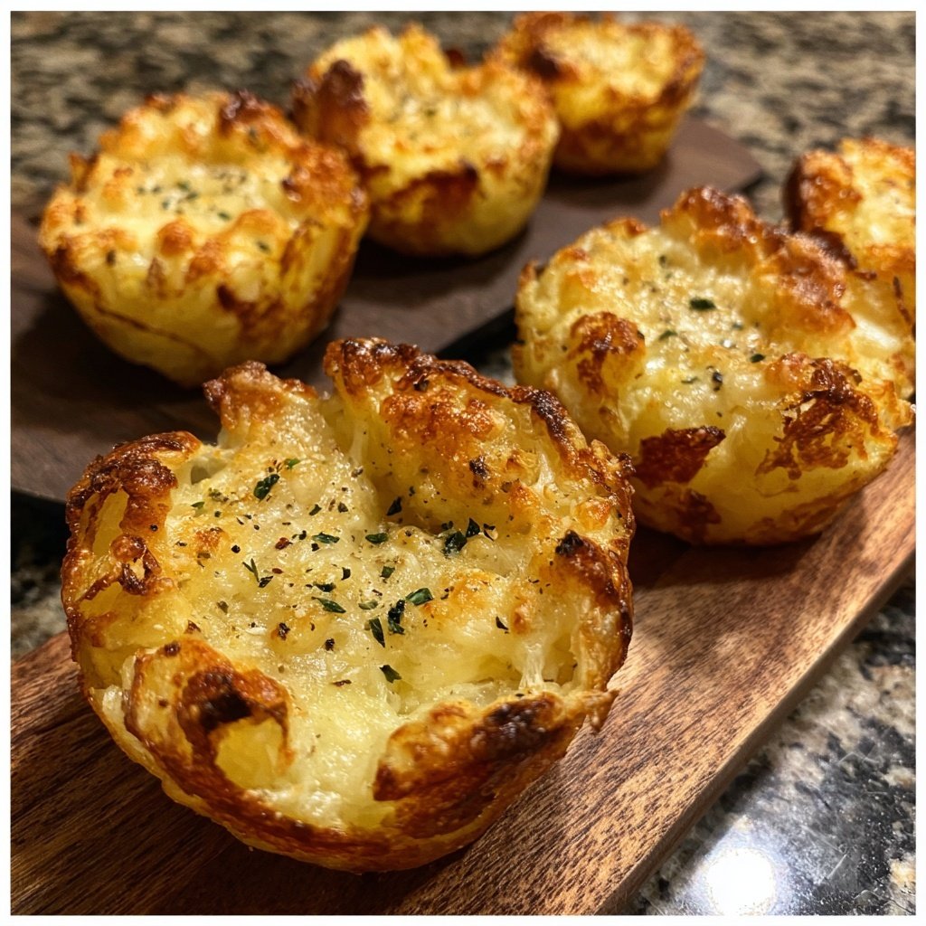 Garlic Parmesan Airfryer Potato Bites