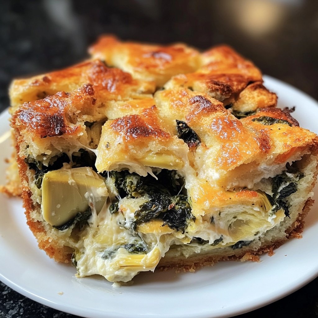 Spinach Artichoke Strata
