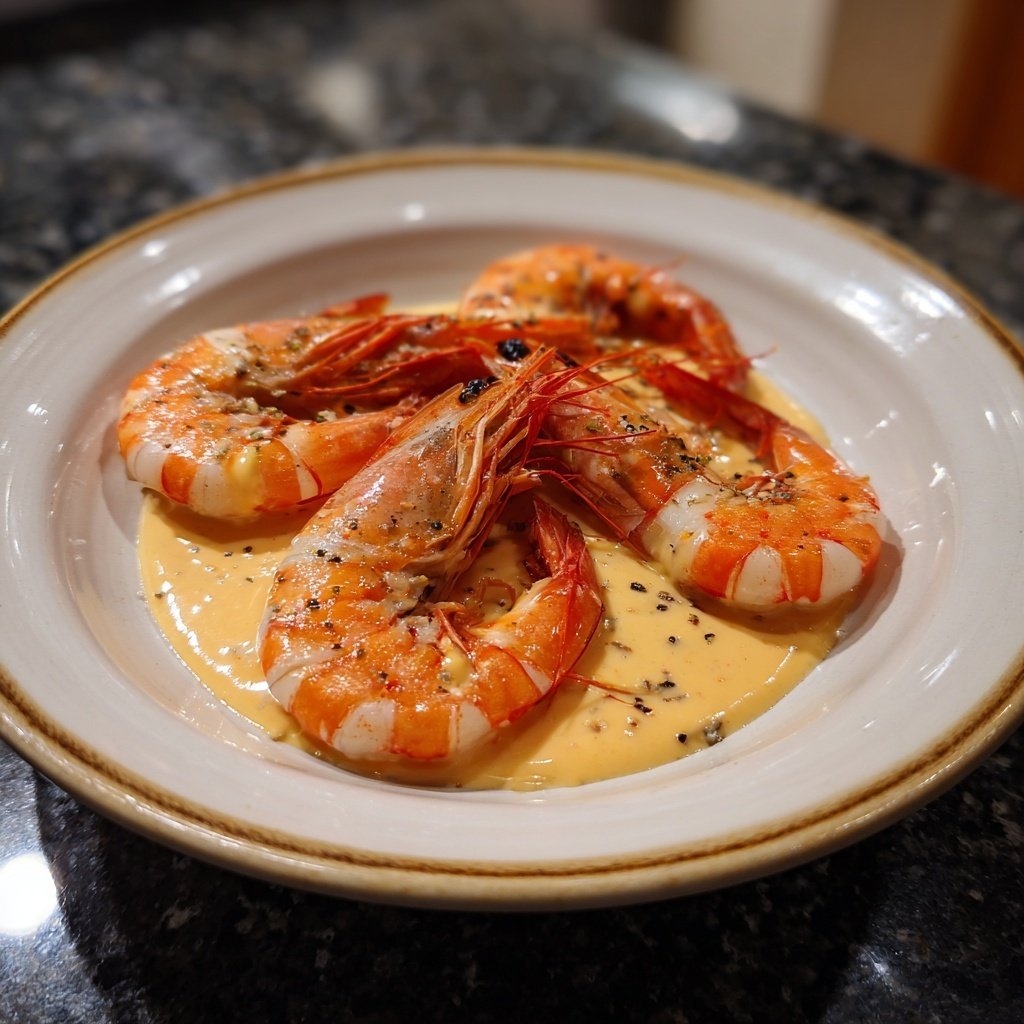 Prawn Cocktail with Spicy Sauce