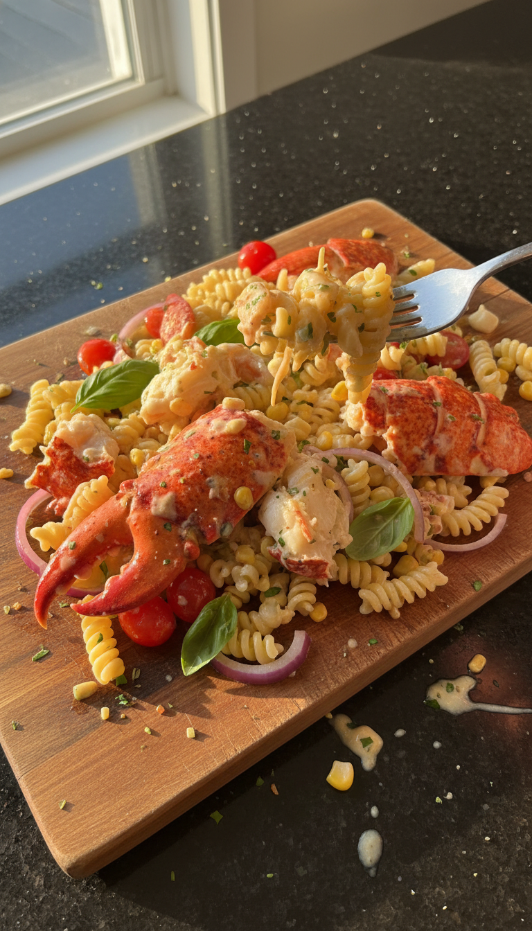 Deconstructed Lobster Pasta Salad