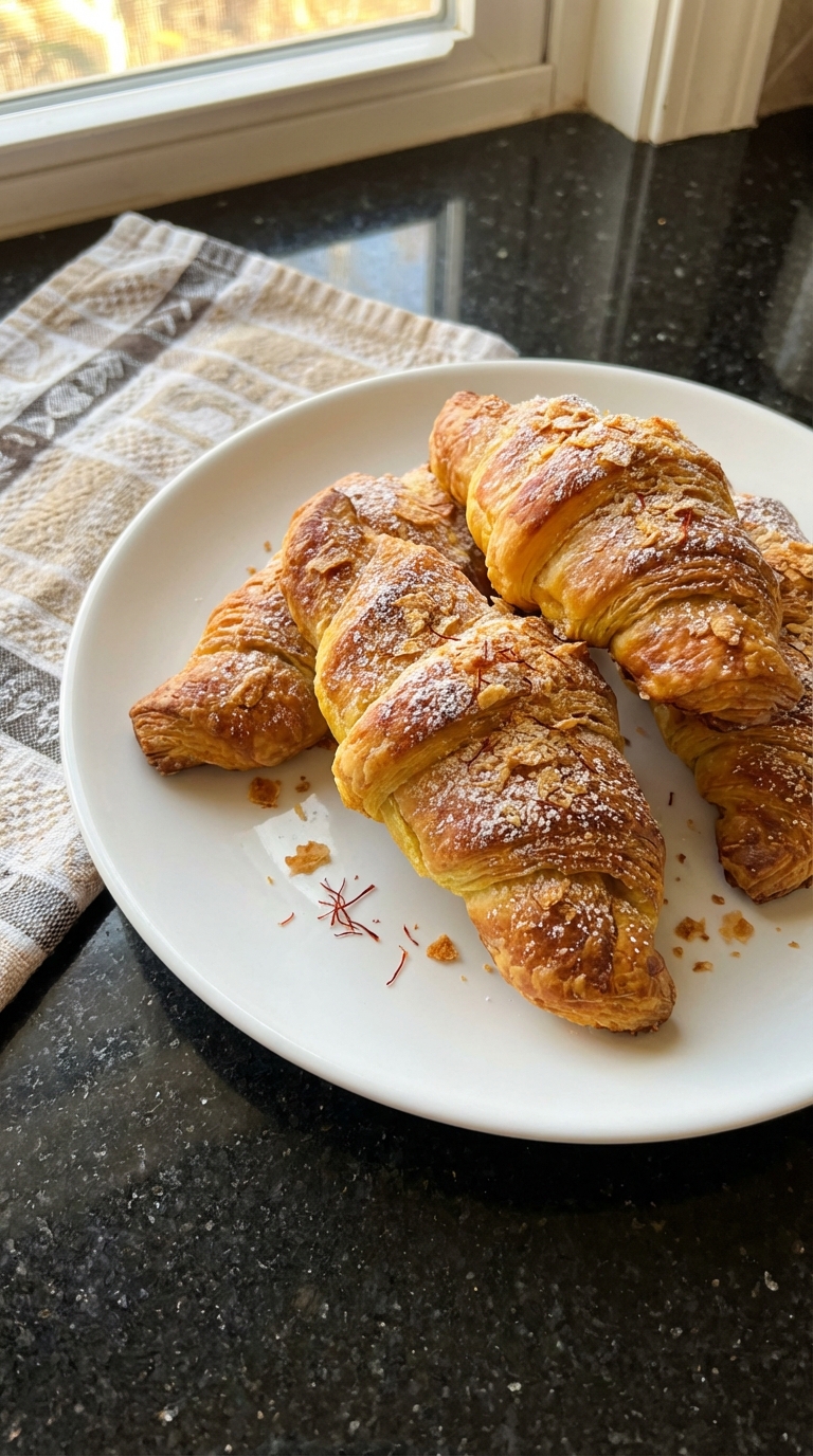 Saffron Croissant Twists