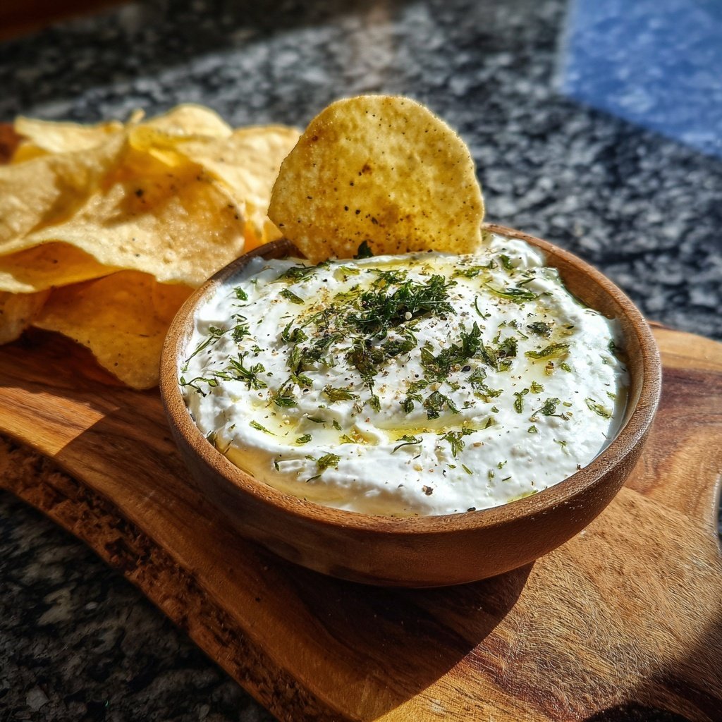 Creamy Dandelion and Yogurt Dip