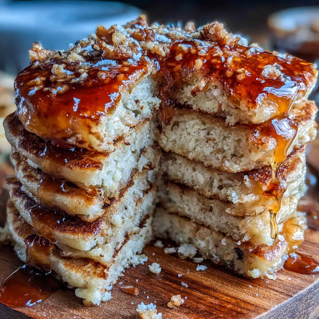 Pancakes with Dandelion Syrup