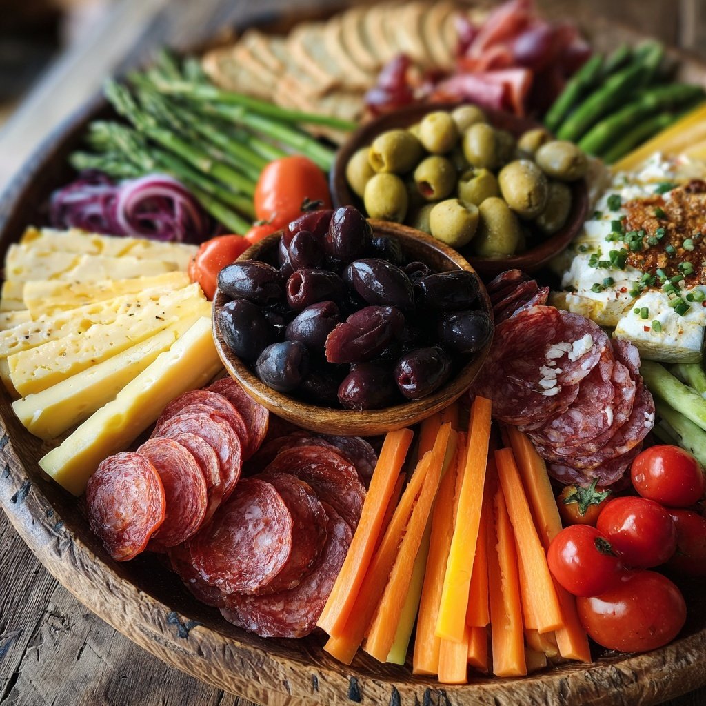 Antipasto Platter with Pepperoni Cheese